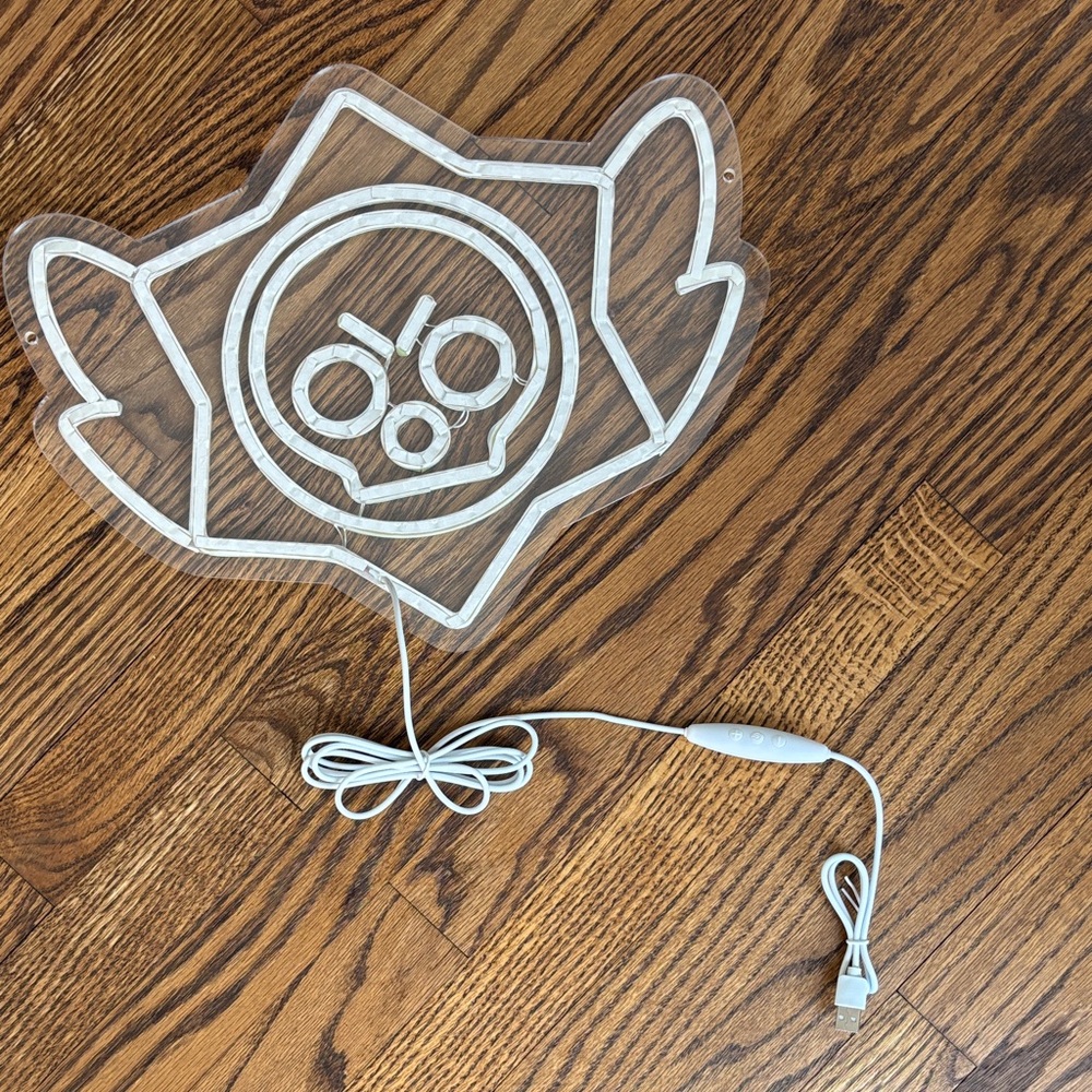 Neon Brawl Stars sign